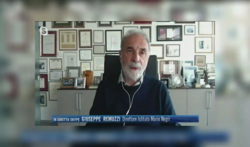 El científico italiano Giuseppe Remuzzi ya ha planteado en otras ocasiones que el coronavirus SARS-CoV-2 ha perdido carga viral. Foto: difusión