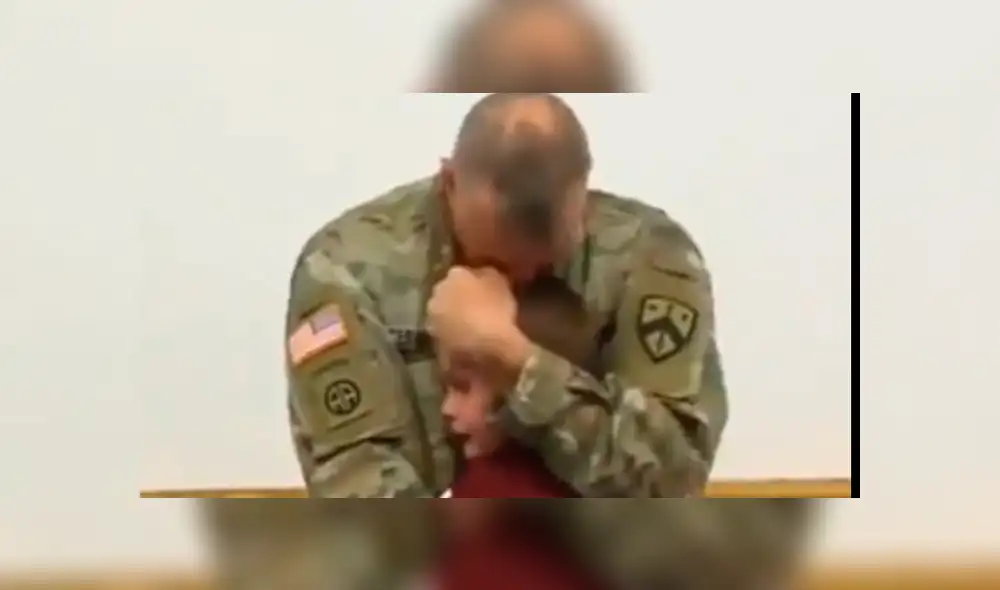 Facebook viral: padre militar vuelve de la guerra y tuvo emotivo reencuentro con su hijo [VIDEO] 