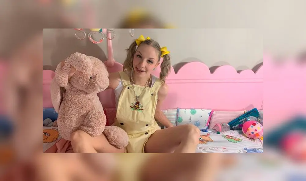 Paigey Miller tiene 25 años y vive como una bebé a tiempo completo. Foto: Daily Mail