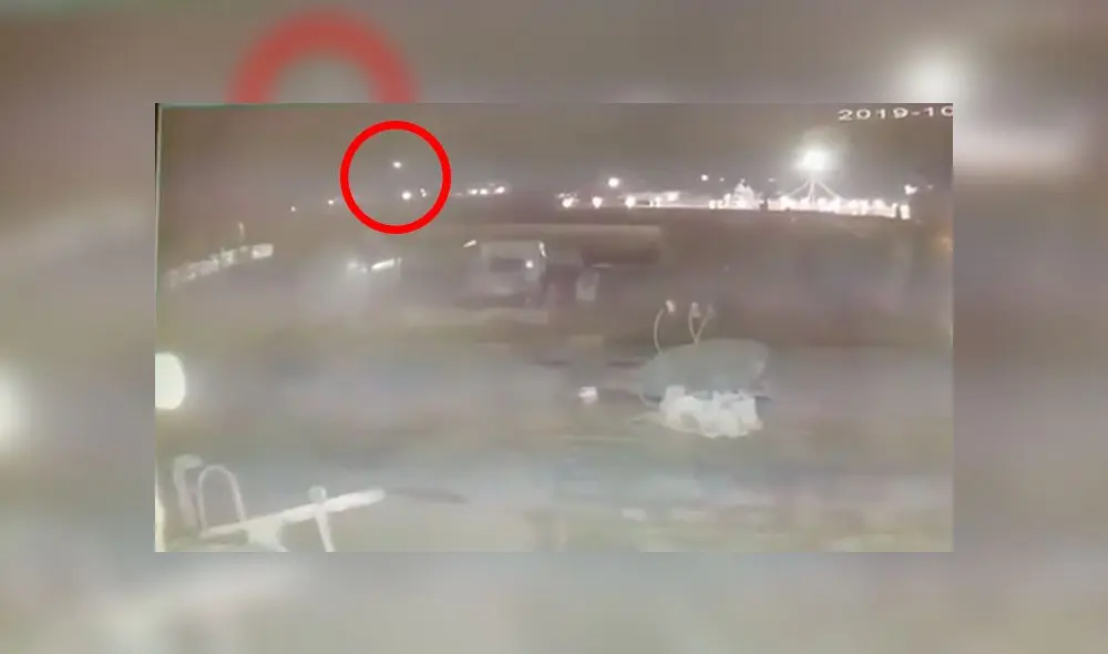 Avión se cayó tras ataque de dos misiles por parte de Irán. Foto: captura de video.