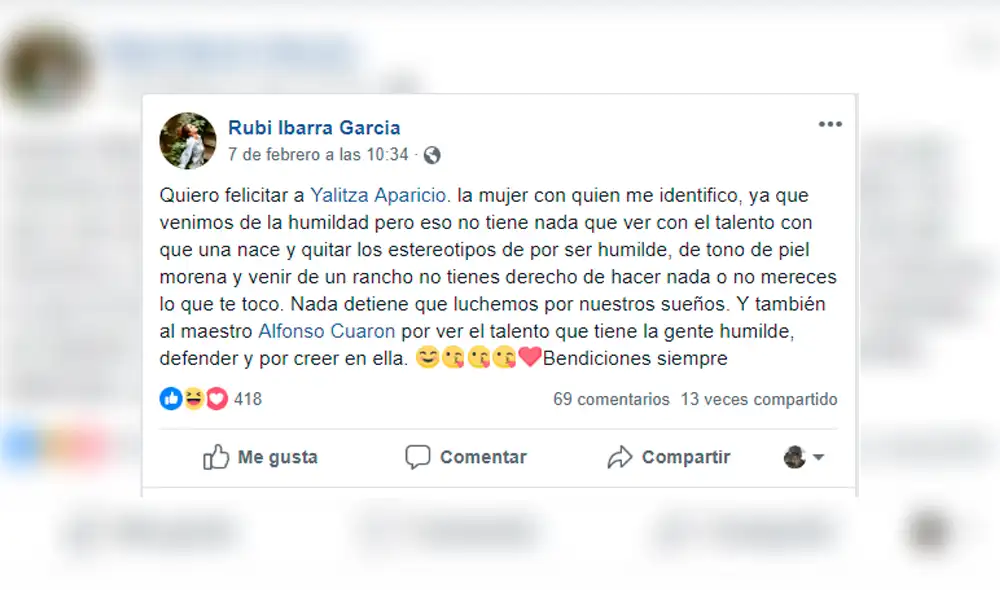 Facebook viral: trolean cruelmente a Rubí Ibarra por compararse con Yalitza Aparicio [FOTOS]