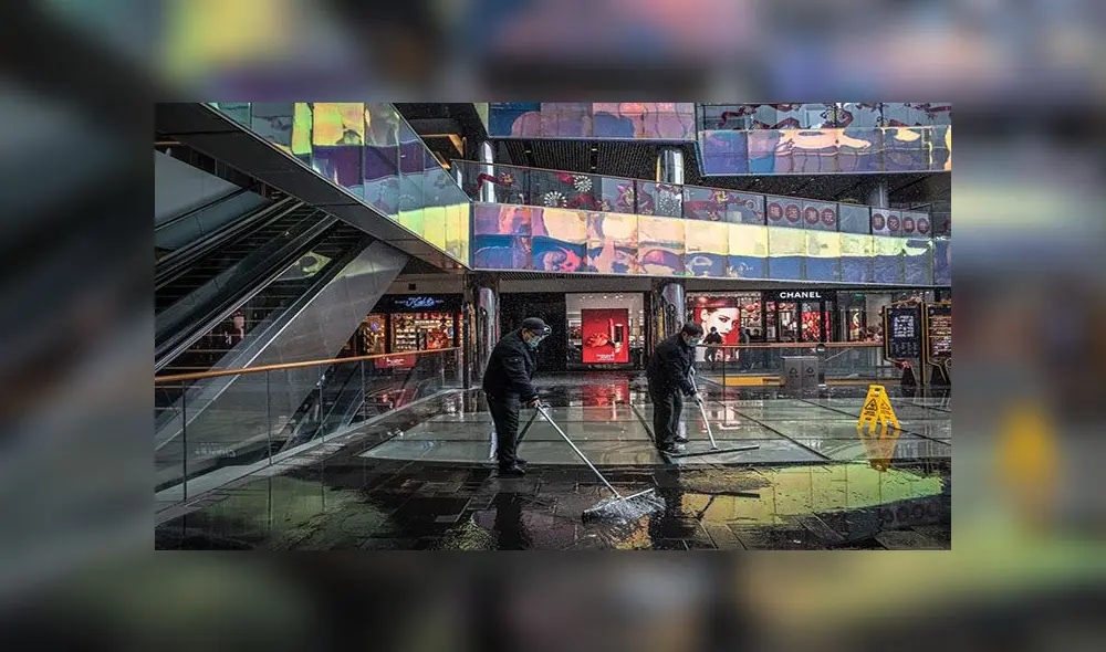Los centros comerciales en China no muestran gran cantidad de personas, como era costumbre en el Día de San Valentín. Foto: EFE Los centros comerciales en China no muestran gran cantidad de personas, como era costumbre en el Día de San Valentín. Foto: EFE