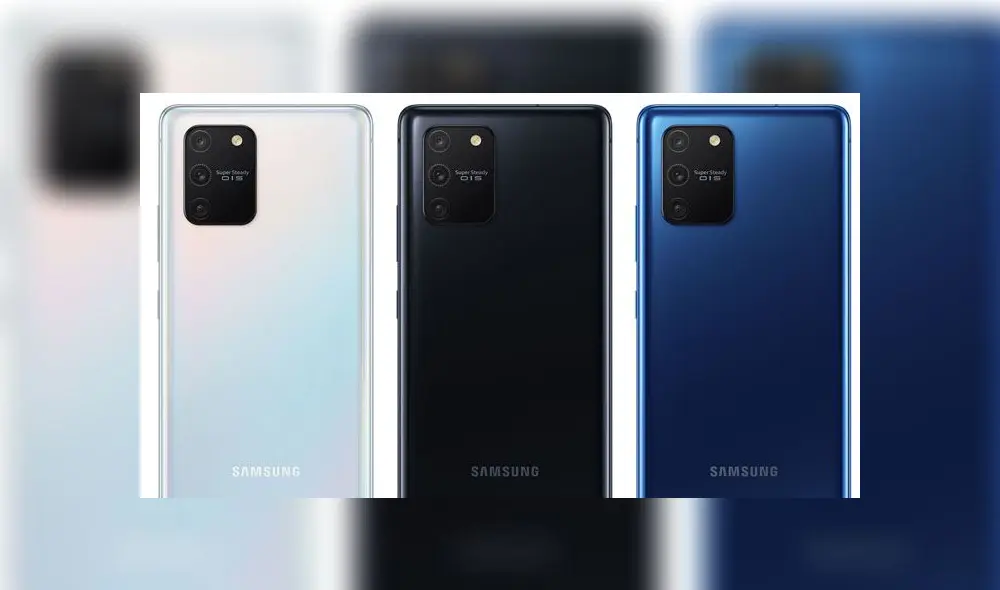 Samsung Galaxy S10 Lite.