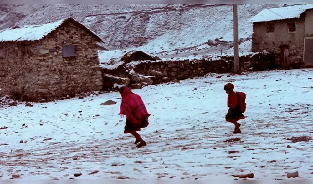 Bajas temperaturas en Áncash