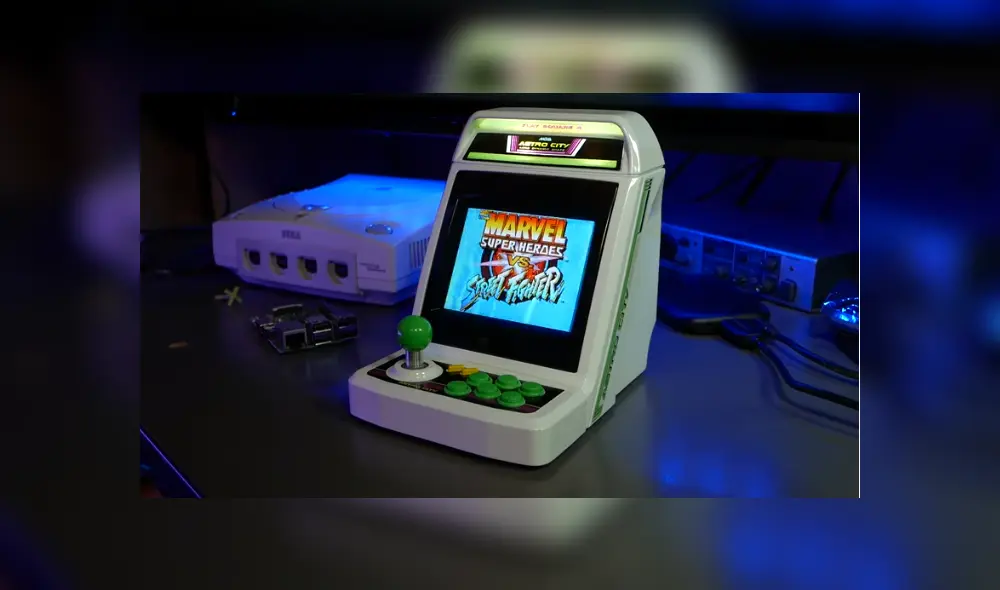 Desliza para que veas cómo luce la nueva mini consola de Sega. Foto: Captura.