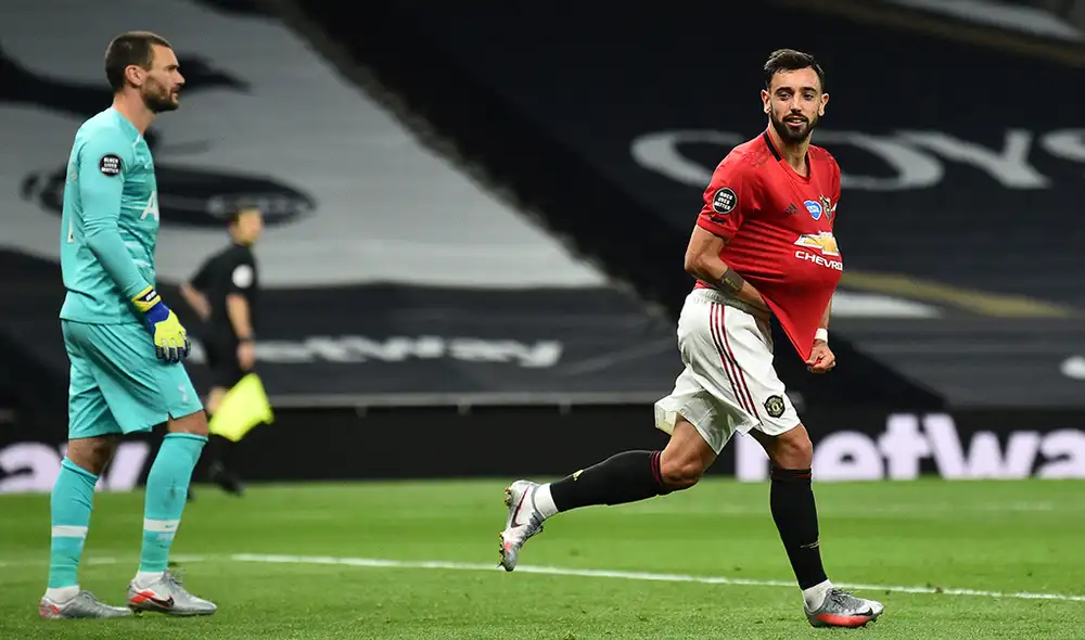 Tottenham y Manchester United empataron 1-1 por la fecha 30 de la Premier League.| Foto: AFP