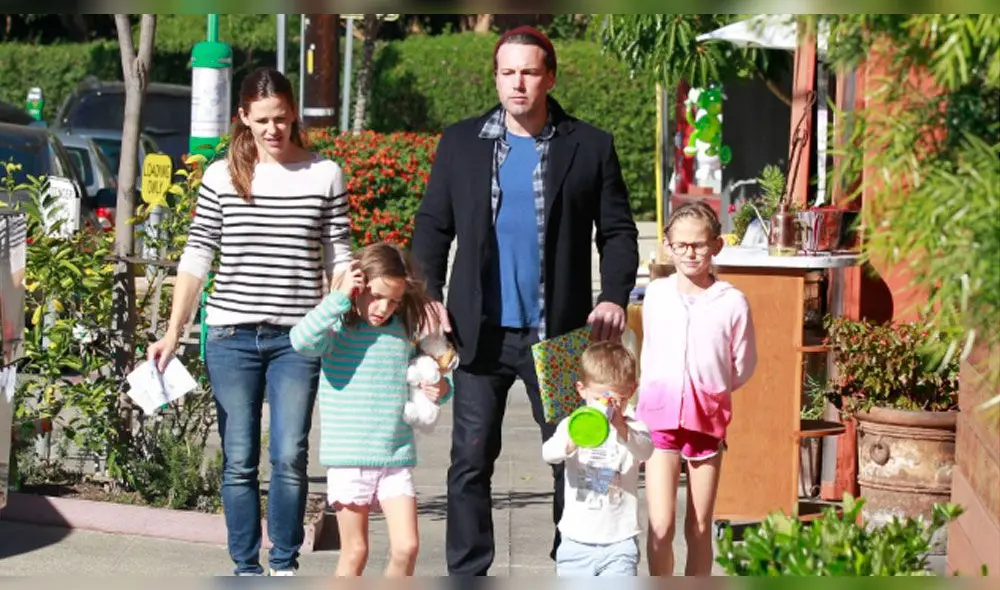Ben Affleck y su familia