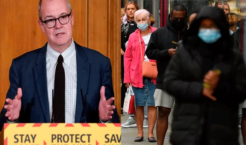 "Esto marcha en la dirección equivocada", aseguró Patrick Vallance, científico asesor en jefe del Gobierno británico. Foto: Composición / AFP "Esto marcha en la dirección equivocada", aseguró Patrick Vallance, científico asesor en jefe del Gobierno británico. Foto: Composición / AFP