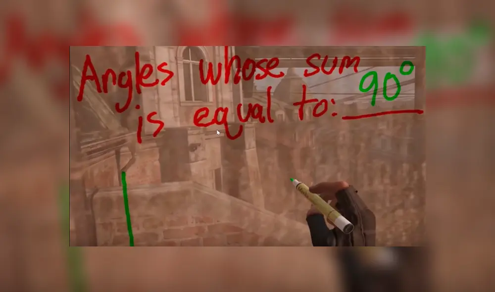 La clase del profesor Coomber trató acerca de los ángulos.