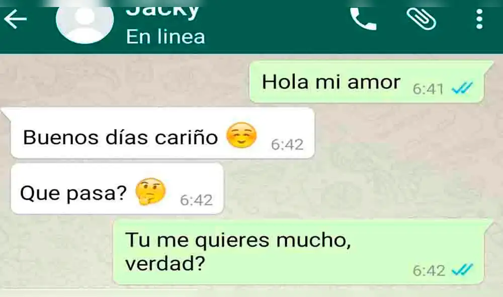 WhatsApp: Pidió la "prueba del amor" a su novia y ella responde de forma épica