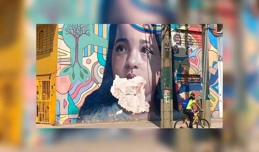 El dibujo sufrió daños durante las últimas semanas. Foto: Facebook. El dibujo sufrió daños durante las últimas semanas. Foto: Facebook.