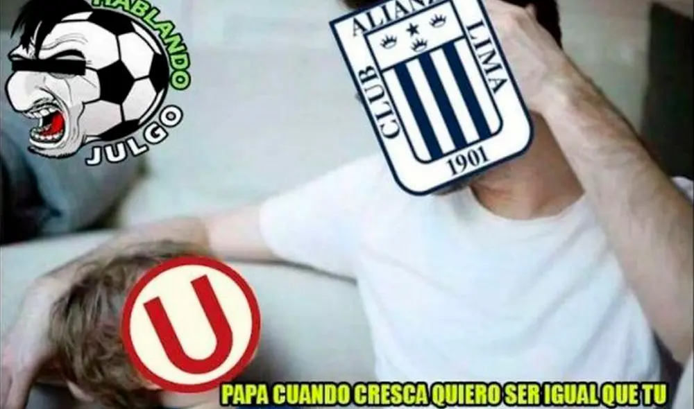 Usuarios de Facebook se burlaron de Universitario tras la victoria de Alianza Lima sobre Sport Huancayo.
