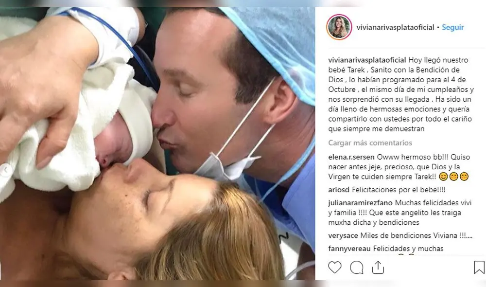 Viviana Rivasplata comparte foto de su segundo hijo recién nacido