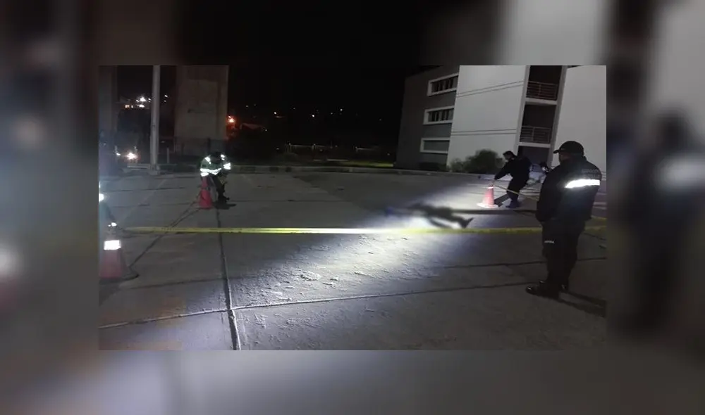 Joven se lanzó del puente Chilina en Arequipa delante de policías