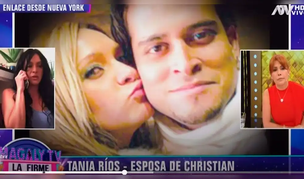 Christian Domínguez y su esposa Tania Ríos Christian Domínguez y su esposa Tania Ríos