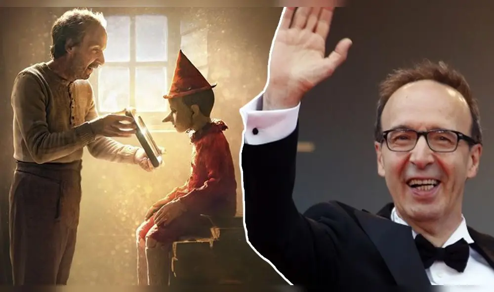 El actor italiano regresa a la pantalla grande con la nueva versión de Pinocho - Fuente: composición