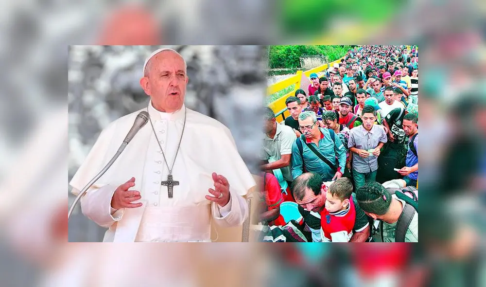 El papa Francisco aprovecho su mensaje de Navidad para referirse a la crisis en Venezuela. Foto: composición