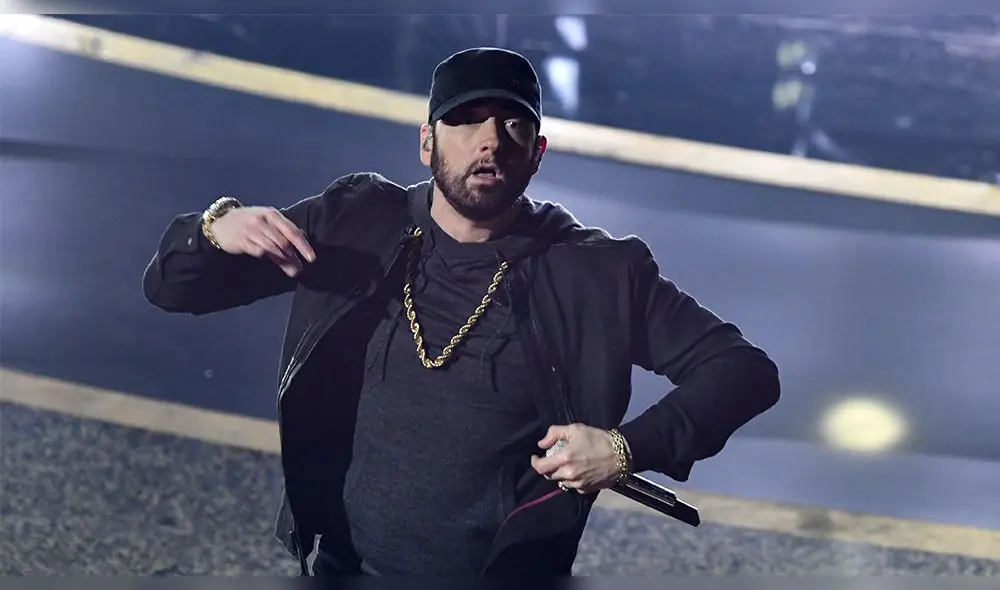 El rapero interpretó el tema por el que recibió una estatuilla de la ceremonia luego de 18 años. (Foto: AFP)