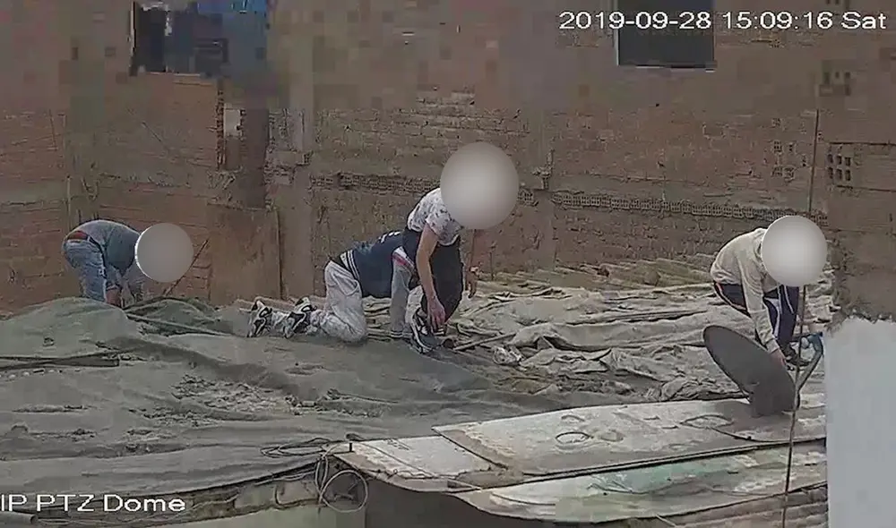 Los delincuentes fueron llevados a la comisaría de Surco.