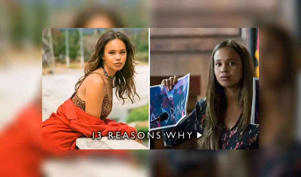 La actriz Alisha Boe de "13 Reasons Why" y sus peculiares tatuajes. Créditos: Composición