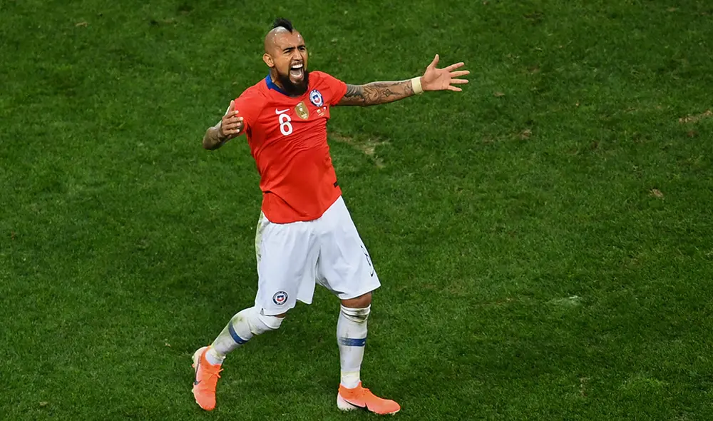 Arturo Vidal compareció ante los medios previo al choque contra Perú por las semifinales de la Copa América 2019. | FOTO: AFP