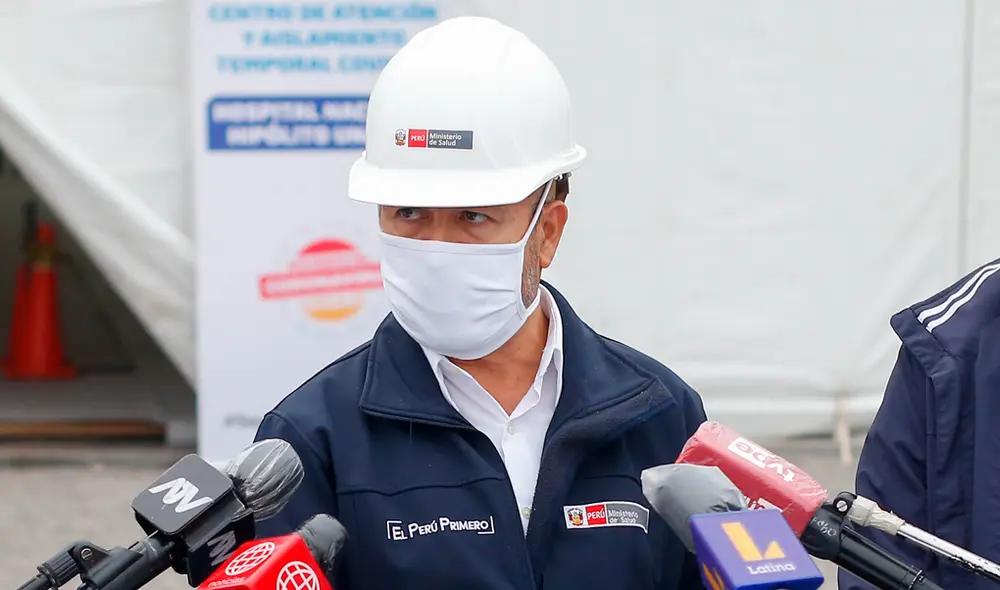 Víctor Zamora reitera que seguirán sin cobrar por el proesamiento de las muestras de descarte de coronavirus. Foto: Minsa. Víctor Zamora reitera que seguirán sin cobrar por el proesamiento de las muestras de descarte de coronavirus. Foto: Minsa.