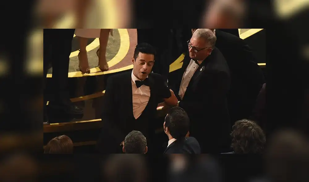 Rami Malek se resbaló tras ganar el Oscar por 'Bohemian Rhapsody' [VIDEO]