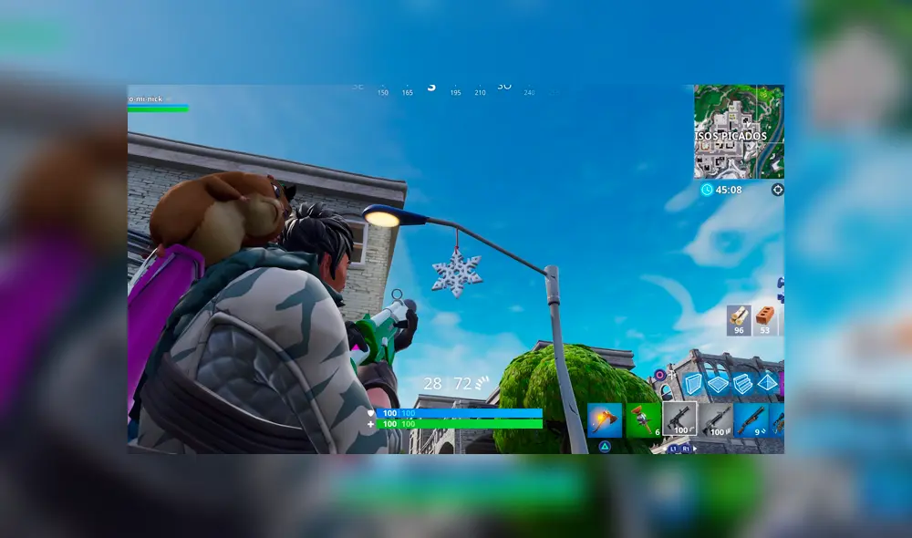 Destruye todos los adornos de copo de Nieve del Festival de Invierno en Fortnite.