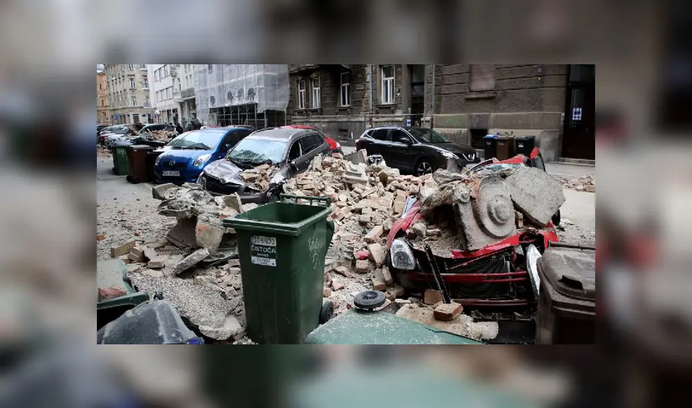 La emblemática catedral de Zagreb quedó destrozada. Foto: AFP. La emblemática catedral de Zagreb quedó destrozada. Foto: AFP.