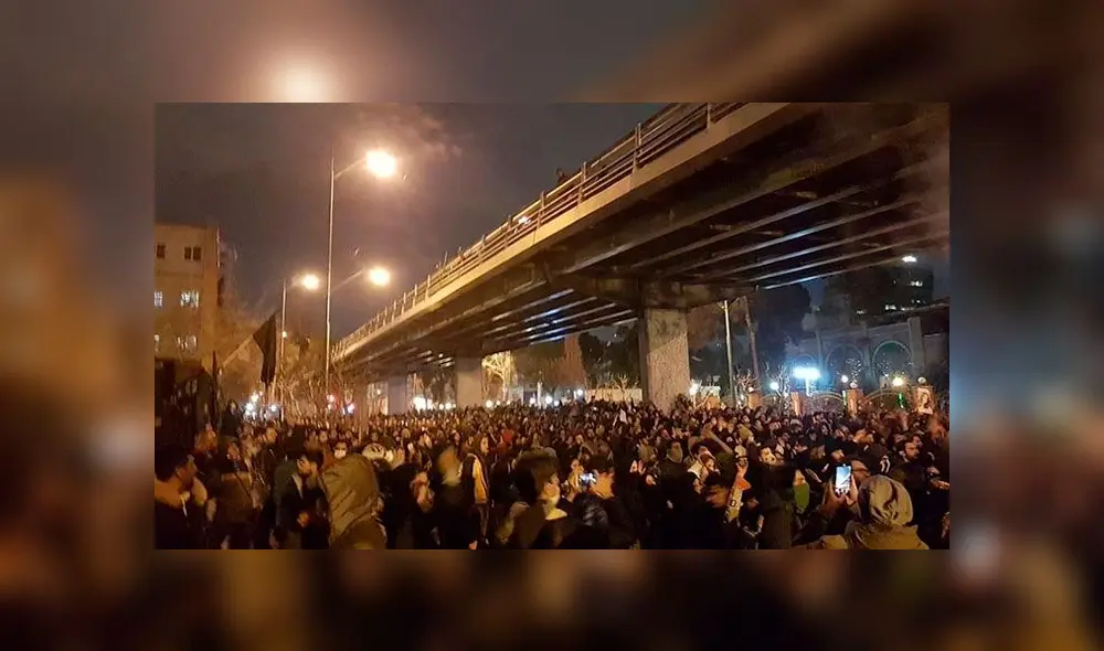 Protestas en Irán. Foto: redes sociales.