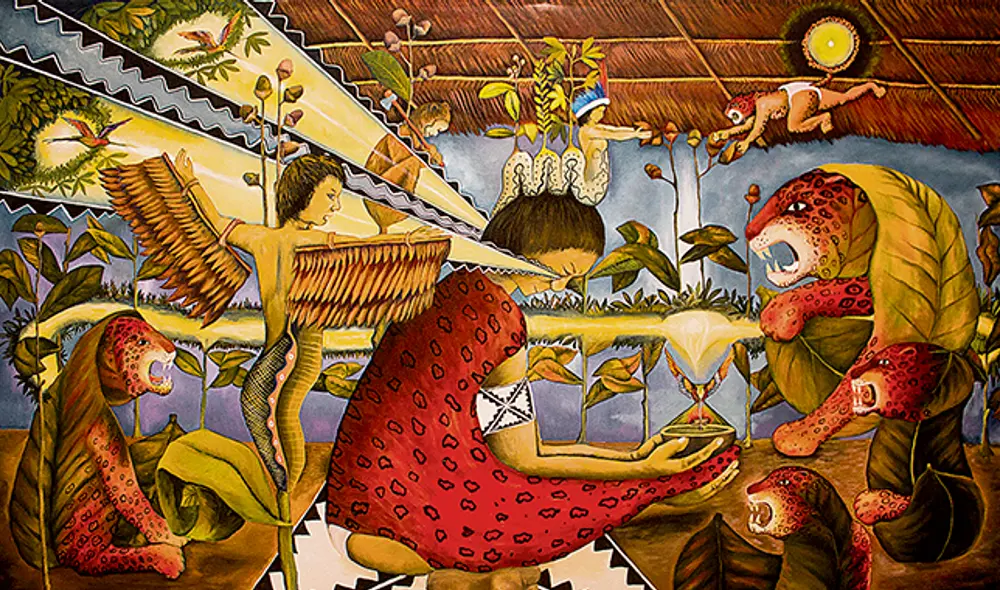 La meditación, obra de Brus Rubio. arte La meditación, obra de Brus Rubio. arte