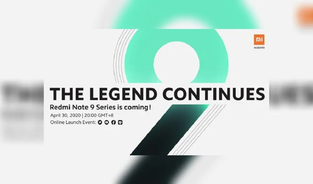 El Xiaomi Redmo Note 9 será presentado el 30 de abril.