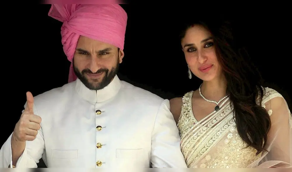 Saif Ali Khan y Kareena Kapoor. Foto: AFP Saif Ali Khan y Kareena Kapoor. Foto: AFP