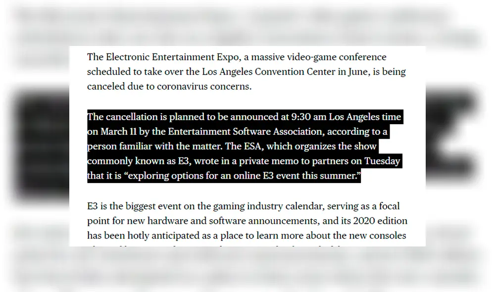 Diversos medios y especialistas han dado reportes sobre la cancelación. Bloomberg se animó a dar hasta la hora del anuncio.