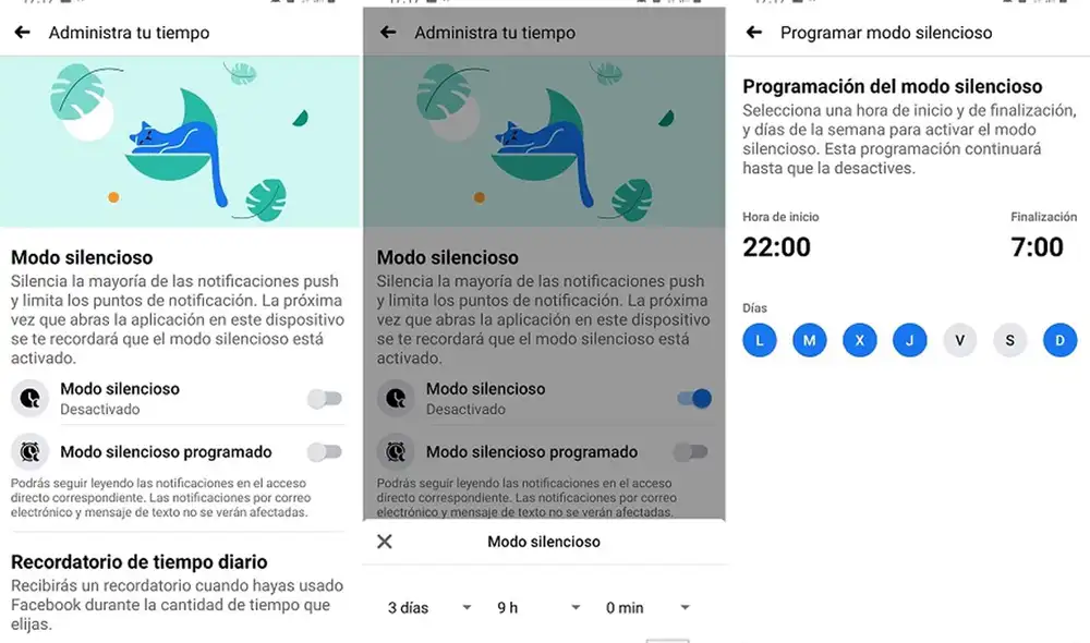 Actívalo y elige el periodo de tiempo. Foto: El Androide Libre