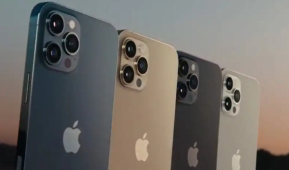 Colores del iPhone 12 Pro y iPhone 12 Pro Max. Foto: Captura de YouTube