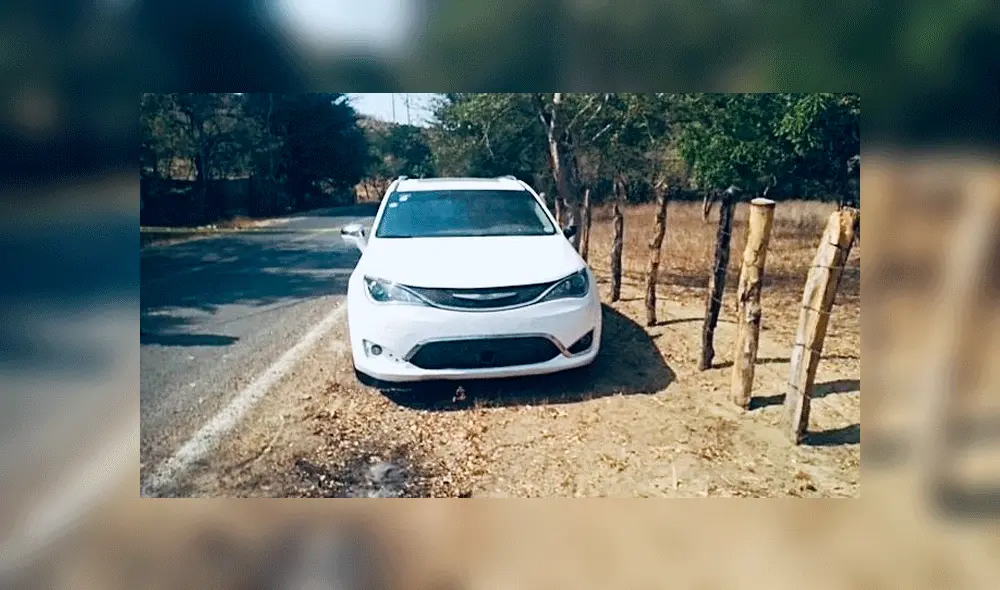 La camioneta estaba estacionada cerca del límite con Jalisco. Fuente: NTV. La camioneta estaba estacionada cerca del límite con Jalisco. Fuente: NTV.