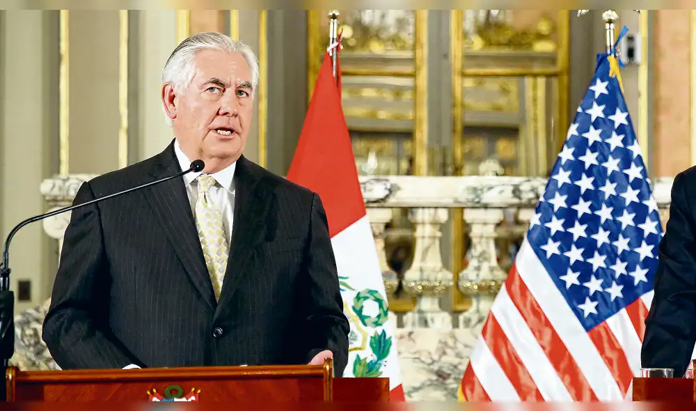 Kuczynski y Rex Tillerson abordan crisis en Venezuela