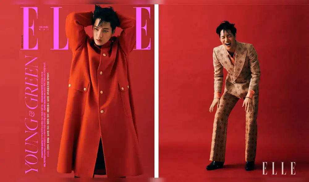 Como embajador de Gucci, Kai se convirtió en el modelo de portada de la edición de abril de la revista de moda ELLE. Como embajador de Gucci, Kai se convirtió en el modelo de portada de la edición de abril de la revista de moda ELLE.