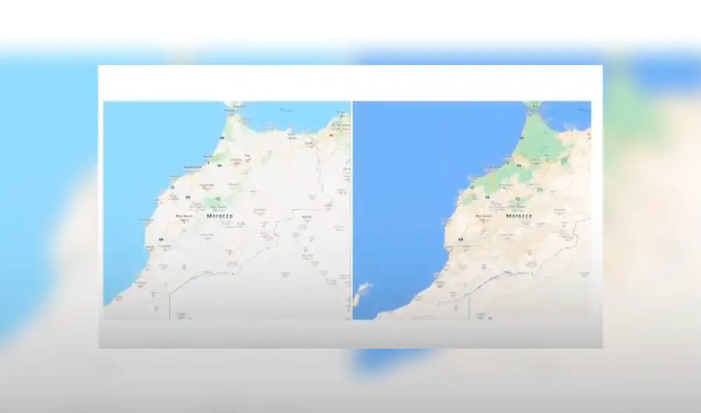 Los cambios han llegado ya a 220 países y muestran una mayor variedad de color para representar terrenos en Google Maps. Imagenés: blog.google.com