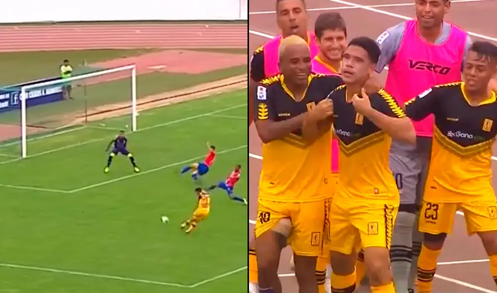 Yuriel Celi anotó el 1-0 del Cantolao ante Mannucci por la Liga 1. Foto: Composición/Captura
