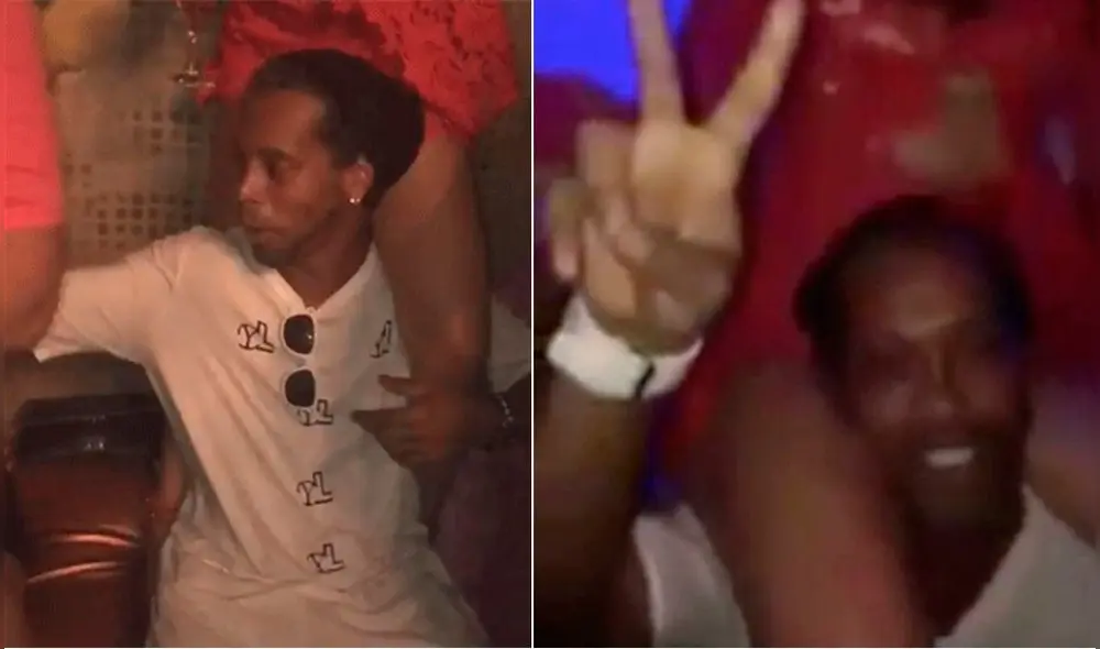 YouTube: captan a Ronaldinho ebrio y en sugerente escena con una joven [VIDEO]