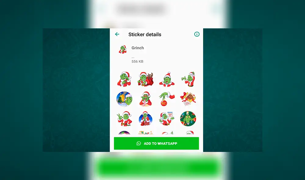 WhatsApp: con este truco podrás descargar gratis los stickers de 'El Grinch'