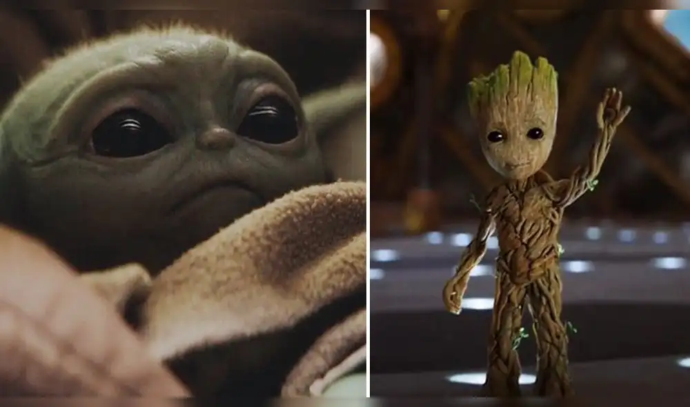 Baby Yoda vs. Baby Groot, fans no saben cuál es el más tierno - Fuente: Difusión