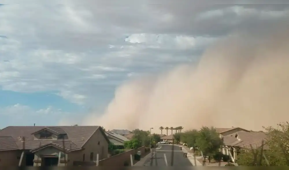 Facebook: joven transmitió en vivo una apocalíptica tormenta de arena en Estados Unidos Facebook: joven transmitió en vivo una apocalíptica tormenta de arena en Estados Unidos