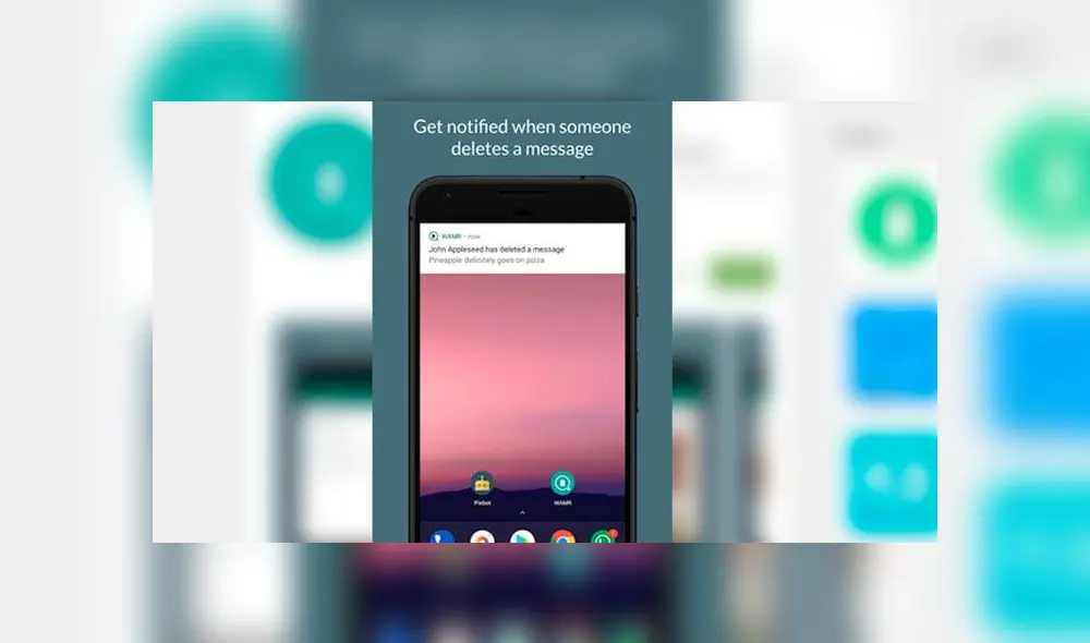 La aplicación hace capturas de las notificaciones que recibimos en nuestro smartphone.