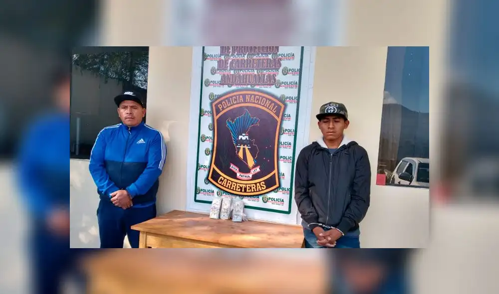 PNP capturó a dos presuntos comercializadores de droga. Créditos: Difusión.