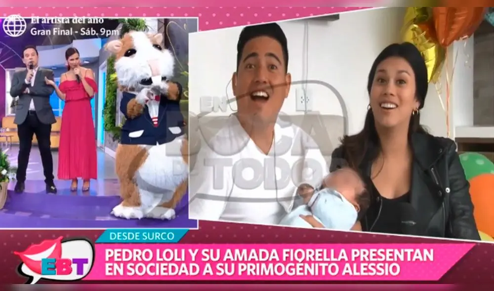  Pedro Loli y su novia conmueven al mostrar el rostro de su bebé por primera vez