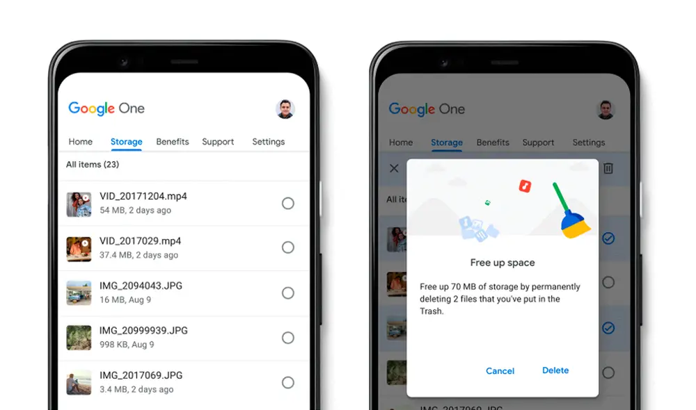 Herramienta de administración de almacenamiento. | Foto: