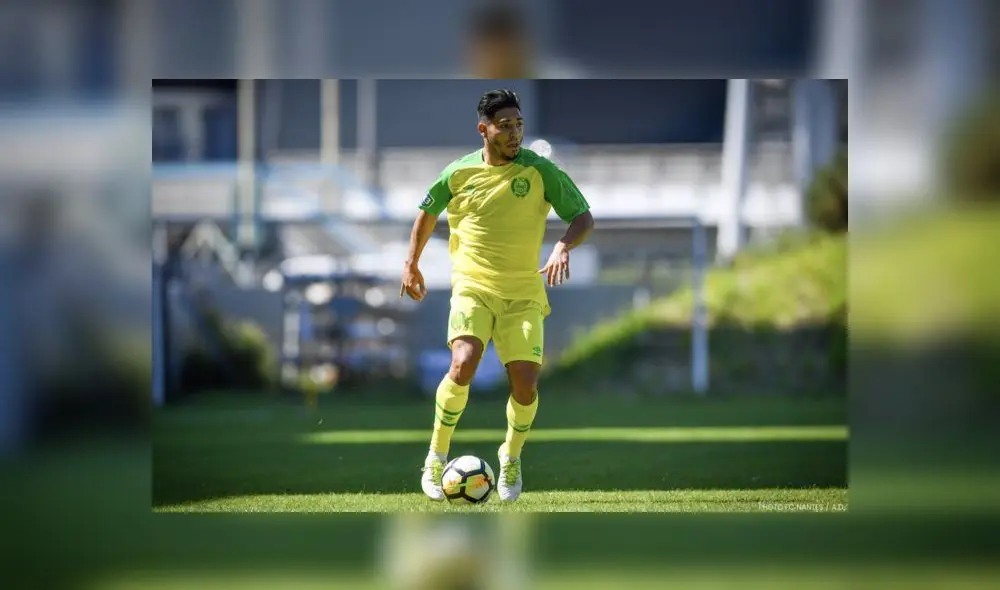 Prado ingresó a los 77' del duelo que su equipo ganó 8-0 al Paris FC. Foto: Nantes FC.